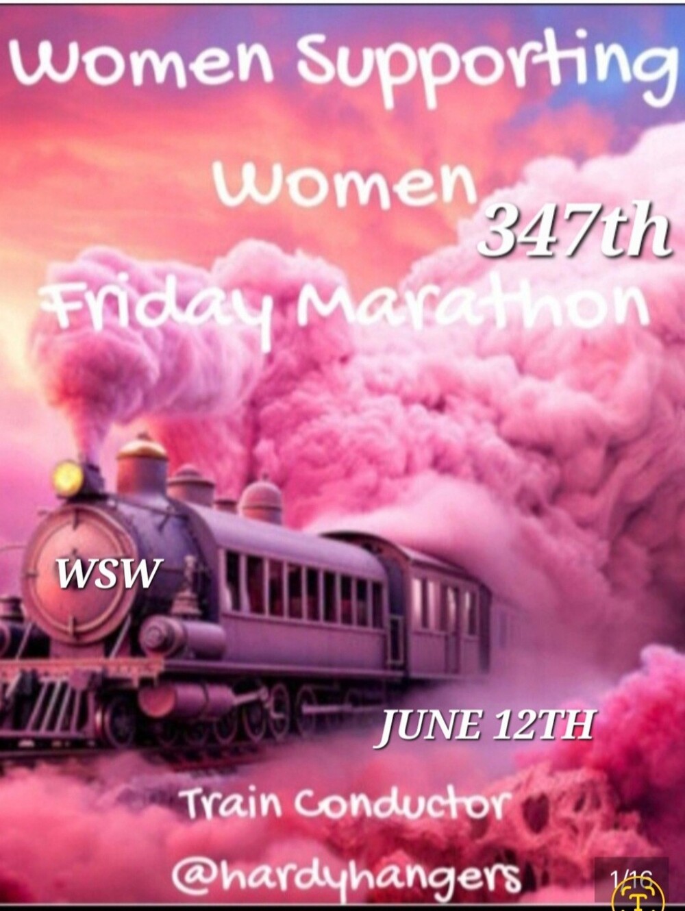 Friday JUNE 12th  🚂 MARATHON 🚂Train (BOOKING)